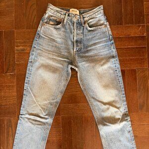 AGOLDE Nico high-rise slim-fit jeans.